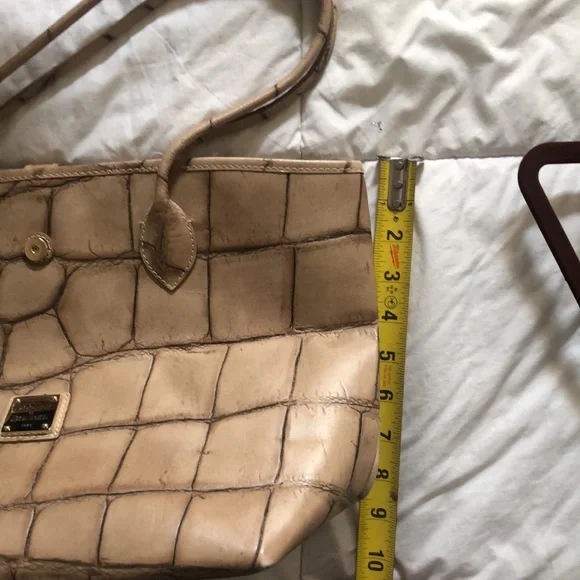 Dooney & Bourke Tan Croc-Embossed Tote - Picture 8 of 11
